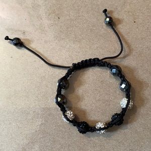 Black beaded bracelet